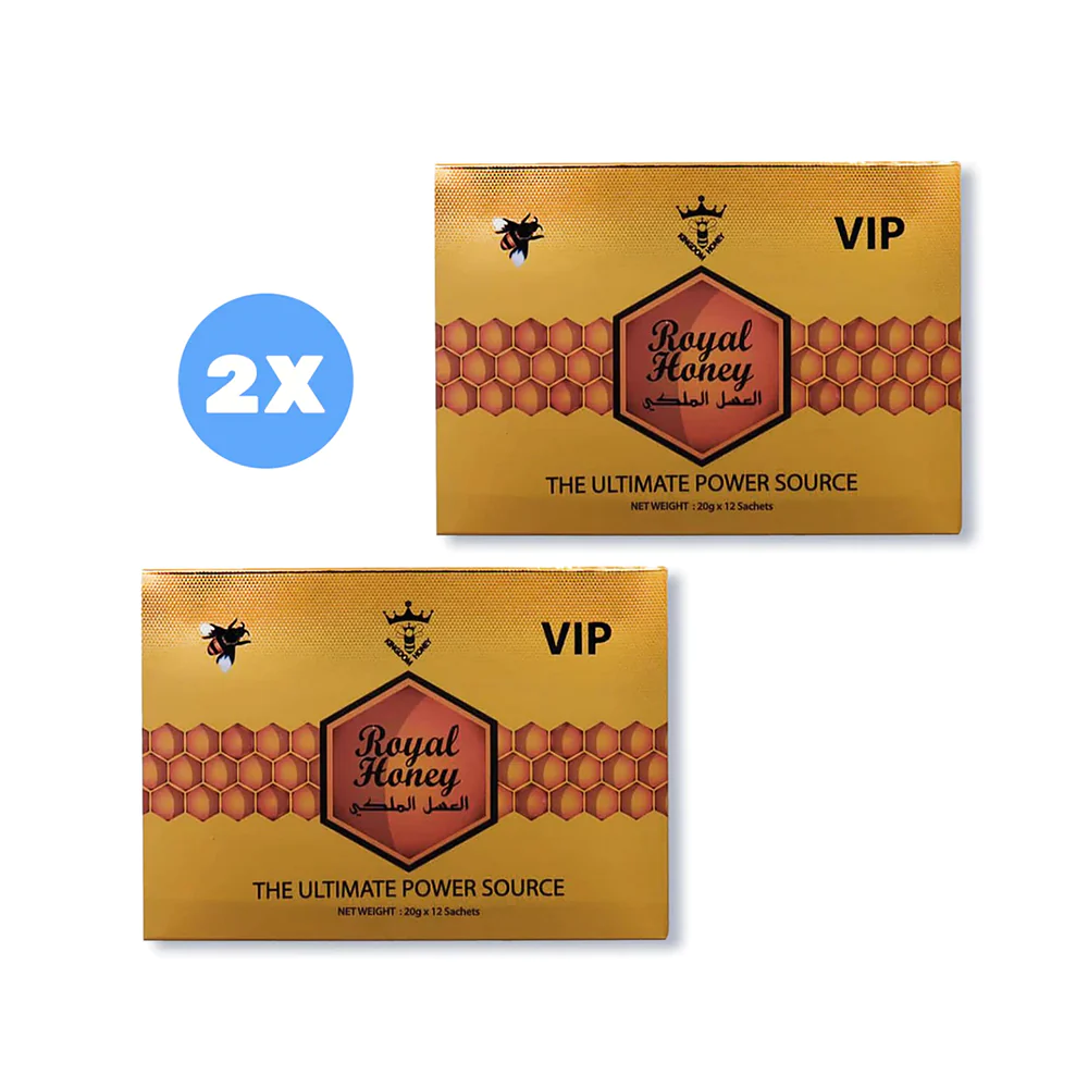 2 Packs of Royal Honey For Men - Gold (24 Sachets - 20 G)