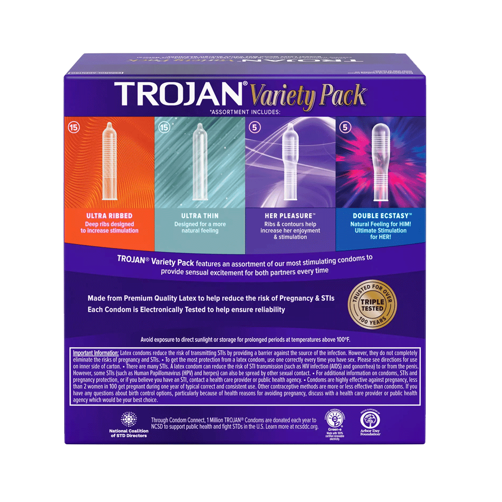 Trojan Variety Pack Premium Latex Condoms (40 ct.) - Image 2